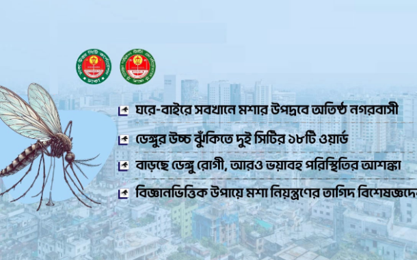 ভয়ংকর হচ্ছে ডেঙ্গু, গতানুগতিক পদক্ষেপে ‘আটকা’ সিটি কর্পোরেশন