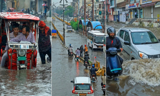 টানা বৃষ্টিতে বিপর্যস্ত ভারতে মৃত্যু ১২১