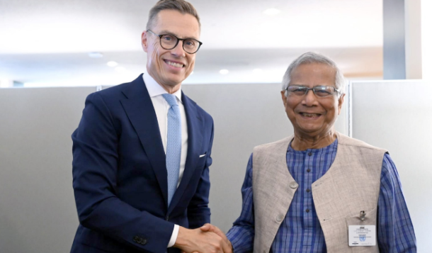 ফিনল্যান্ডের প্রেসিডেন্টের সঙ্গে প্রধান উপদেষ্টার বৈঠক