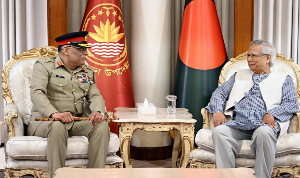 প্রধান উপদেষ্টার সঙ্গে পাক যৌথ বাহিনীর চেয়ারম্যানের সাক্ষাতে যে আলোচনা হলো