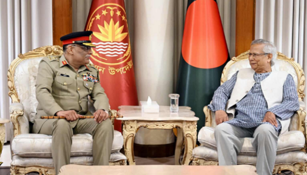 প্রধান উপদেষ্টার সঙ্গে পাক যৌথ বাহিনীর চেয়ারম্যানের সাক্ষাতে যে আলোচনা হলো