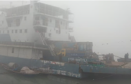 ঘন কুয়াশায় পাটুরিয়া-দৌলতদিয়া ও আরিচা-কাজীরহাট নৌপথে ফেরি বন্ধ