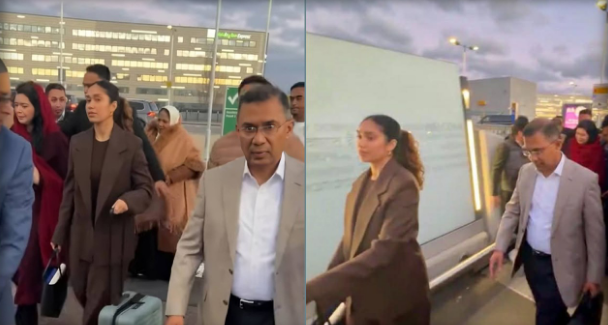 লন্ডনে বিমানবন্দরে তারেক রহমান, সফরসঙ্গী হলেন যারা