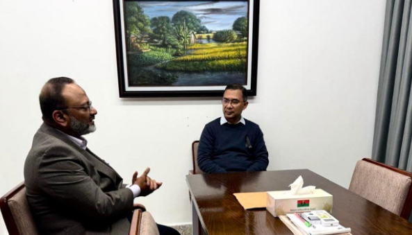 তারেক রহমানের সঙ্গে ঢাবি উপাচার্যের সাক্ষাৎ