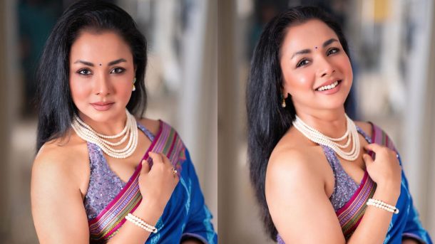 শাড়িতে অনন্যা রুনা খান