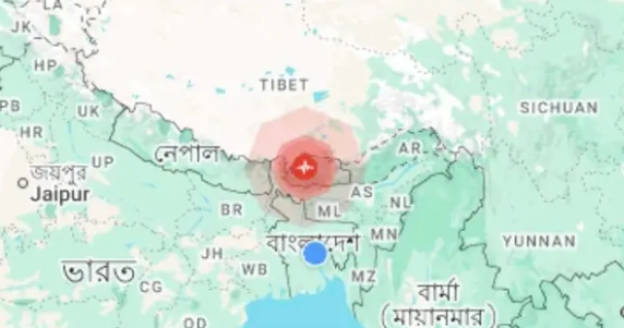 ভূমিকম্পে কেঁপে উঠলো দেশ, উৎপত্তি যেখান থেকে