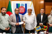ট্রেনে পাথরের আঘাতে চোখ হারানো শিক্ষার্থীর পাশে বাউবি প্রশাসন