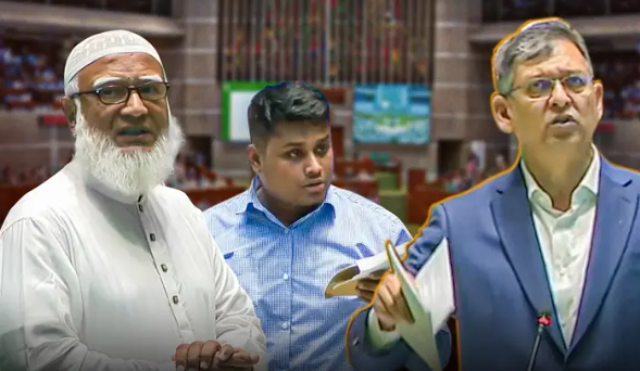 সংসদে বিরোধী দলের ওয়াকআউট : সরকারের নীতি-বিল উত্থাপন নিয়ে তুমুল বিতর্ক