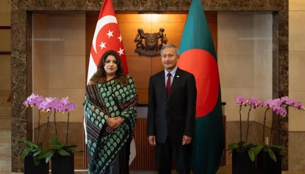 পররাষ্ট্র প্রতিমন্ত্রীর সঙ্গে সিঙ্গাপুরের পররাষ্ট্রমন্ত্রীর বৈঠক