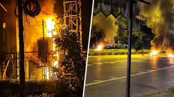 থাইল্যান্ডে একযোগে অর্ধ-শতাধিক স্থানে আগুন হামলা
