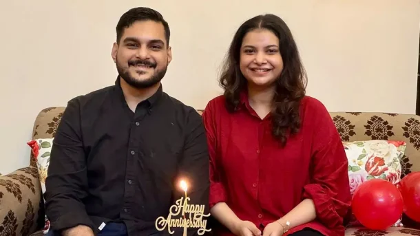দ্বিতীয় বিয়ের প্রথম বিবাহবার্ষিকী, আবেগঘন শবনম ফারিয়া