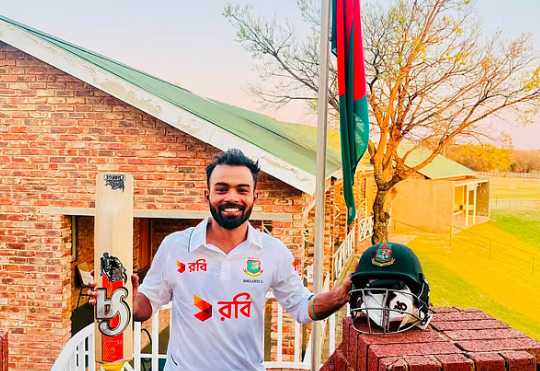 হৃদয়ের ডাবল সেঞ্চুরিতে দক্ষিণ আফ্রিকাকে জবাব দিচ্ছে বাংলাদেশ
