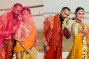 বিয়ের সাজে প্রশংসা পাচ্ছেন অপু বিশ্বাস-আদর আজাদ